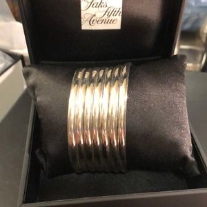 Sterling Silver Cuff with Mexican Silver